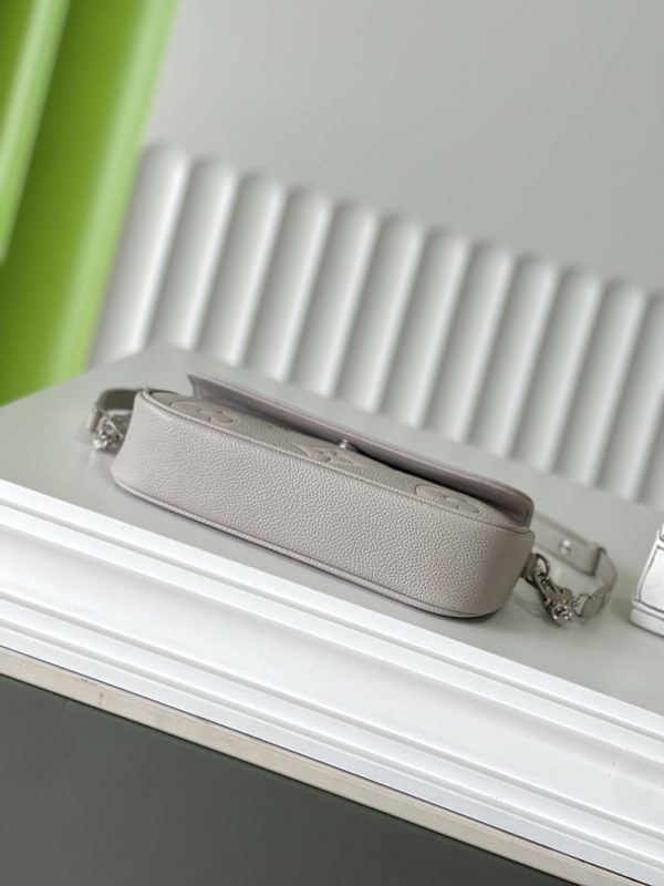 LOUIS VUITTON ウォレット オン チェーン・アイビー モノグラム・アンプラント ブリューム グレー/ホワイトクオーツ M14225 超N品 - 画像 (7)