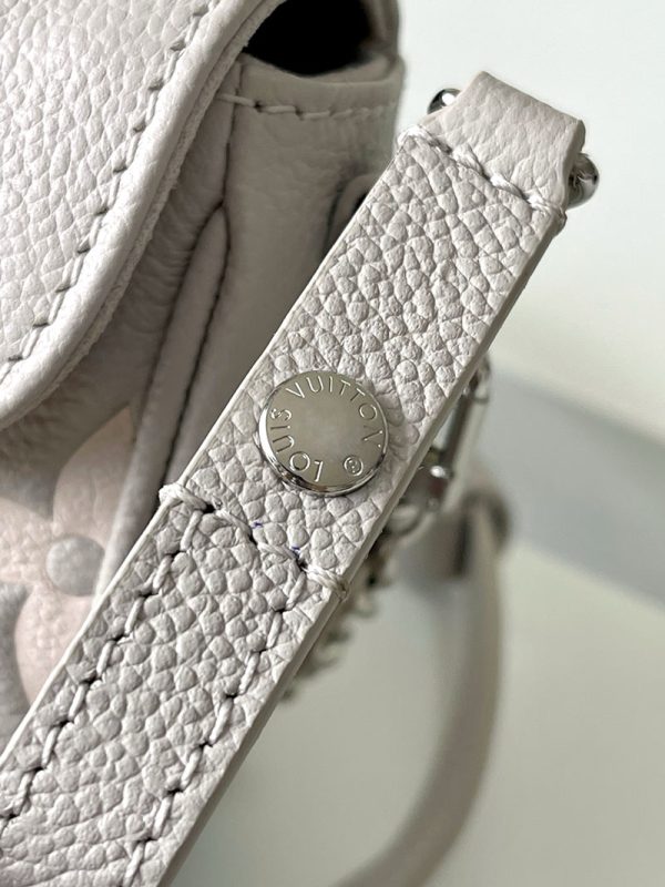 LOUIS VUITTON ウォレット オン チェーン・アイビー モノグラム・アンプラント ブリューム グレー/ホワイトクオーツ M14225 超N品 - 画像 (3)