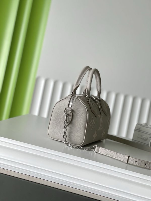 LOUIS VUITTON バイカラー モノグラム・アンプラント スピーディ・バンドリエール20 ブリュームグレー 2025新作 M14207 超N品 - 画像 (9)
