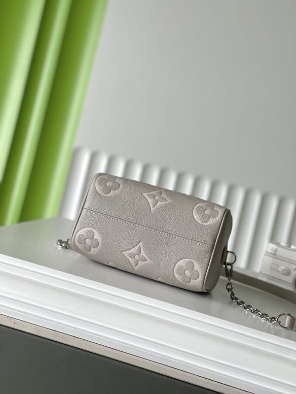 LOUIS VUITTON バイカラー モノグラム・アンプラント スピーディ・バンドリエール20 ブリュームグレー 2025新作 M14207 超N品 - 画像 (7)