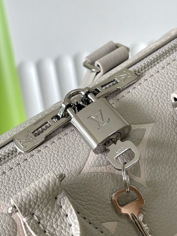 LOUIS VUITTON バイカラー モノグラム・アンプラント スピーディ・バンドリエール20 ブリュームグレー 2025新作 M14207 超N品 - 画像 (6)