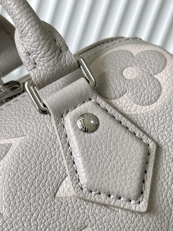 LOUIS VUITTON バイカラー モノグラム・アンプラント スピーディ・バンドリエール20 ブリュームグレー 2025新作 M14207 超N品 - 画像 (4)