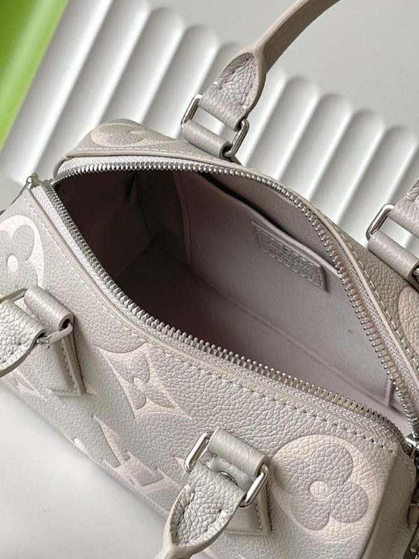 LOUIS VUITTON バイカラー モノグラム・アンプラント スピーディ・バンドリエール20 ブリュームグレー 2025新作 M14207 超N品 - 画像 (2)