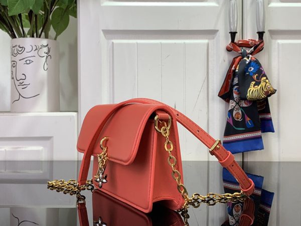 LOUIS VUITTON ウォレット オン チェーン・LV ブルーム ショルダーバッグ M14548 スイートコーラル 超N品 - 画像 (9)