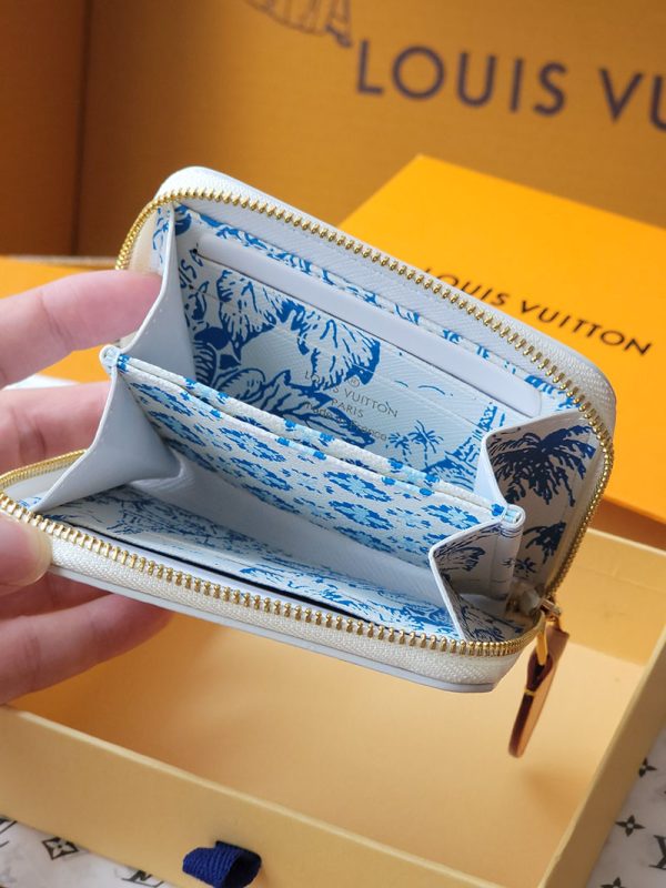 LOUIS VUITTON コインケース モノグラムタイル ラグーン ブルー ジッピーコインパース lv301535 超N品 ヴィトン ミニ財布 人気 - 画像 (5)