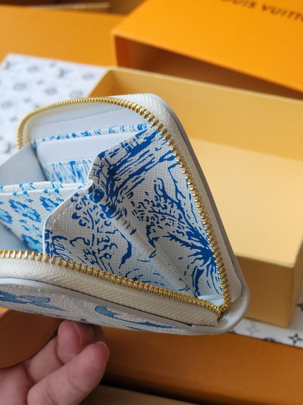 LOUIS VUITTON コインケース モノグラムタイル ラグーン ブルー ジッピーコインパース lv301535 超N品 ヴィトン ミニ財布 人気 - 画像 (2)