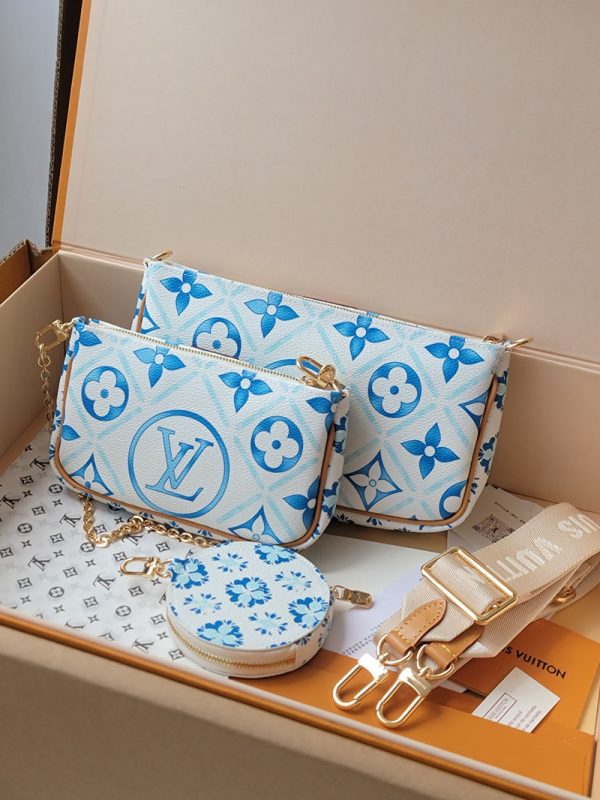 LOUIS VUITTON M25374 ショルダーバッグ ミュルティ ポシェット アクセソワール モノグラムタイル 超N品 - 画像 (9)