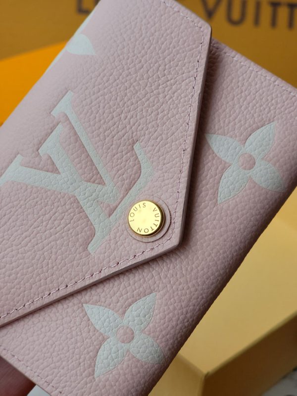 LOUIS VUITTON M14229 ポルトフォイユ ヴィクトリーヌ バイカラーモノグラムアンプラント ピンク クオーツ 三つ折り財布 財布 レディース - 画像 (7)