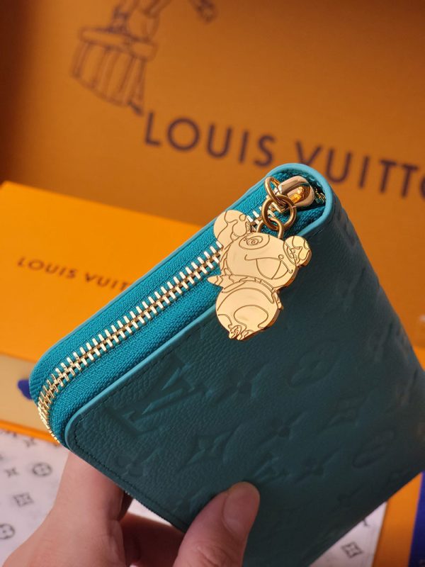 LOUIS VUITTON LV × TM ジッピー･ウォレット lv301554 ターコイズ 超N品 ルイヴィトン 村上隆 2025 財布 - 画像 (7)