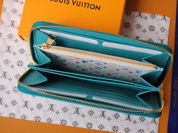 LOUIS VUITTON LV × TM ジッピー･ウォレット lv301554 ターコイズ 超N品 ルイヴィトン 村上隆 2025 財布 - 画像 (6)
