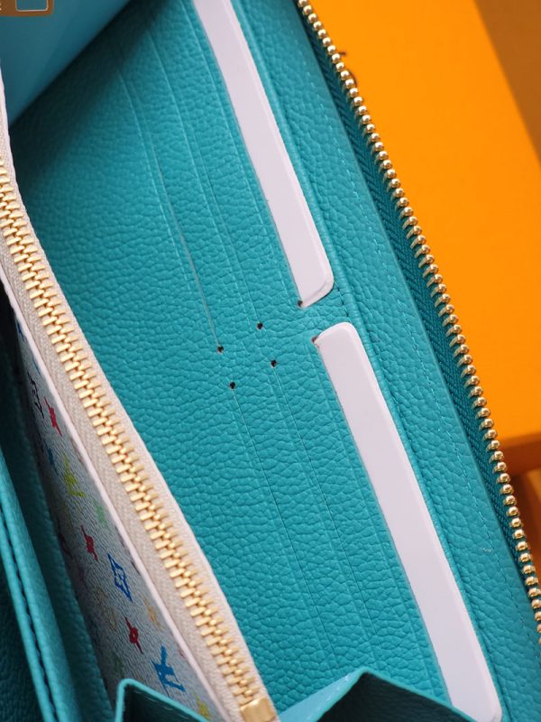 LOUIS VUITTON LV × TM ジッピー･ウォレット lv301554 ターコイズ 超N品 ルイヴィトン 村上隆 2025 財布 - 画像 (5)