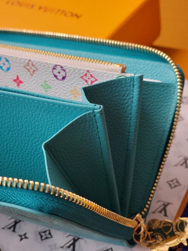 LOUIS VUITTON LV × TM ジッピー･ウォレット lv301554 ターコイズ 超N品 ルイヴィトン 村上隆 2025 財布 - 画像 (2)