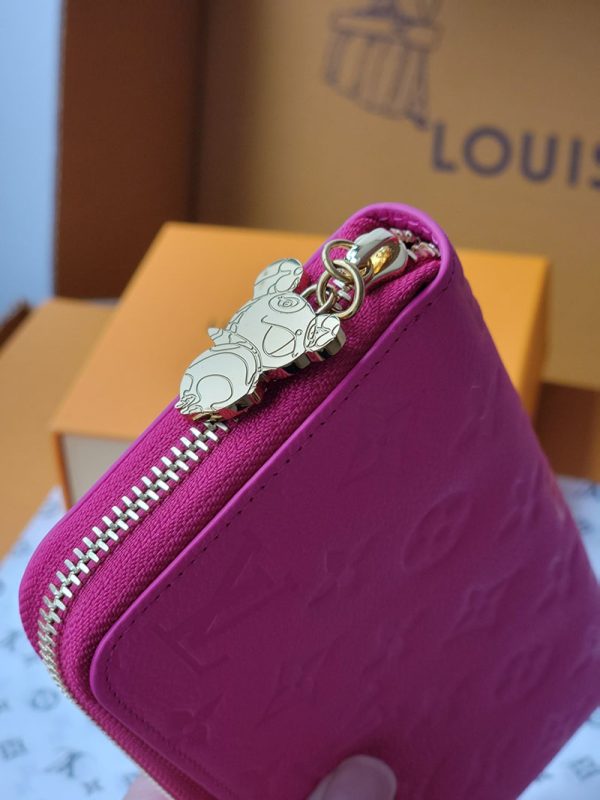 LOUIS VUITTON ヴィトン×村上隆 LV×TM ジッピーウォレット M13618 カワイイピンク 超N品 - 画像 (7)