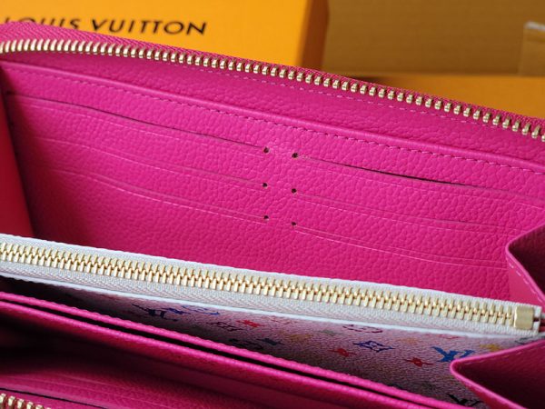 LOUIS VUITTON ヴィトン×村上隆 LV×TM ジッピーウォレット M13618 カワイイピンク 超N品 - 画像 (6)