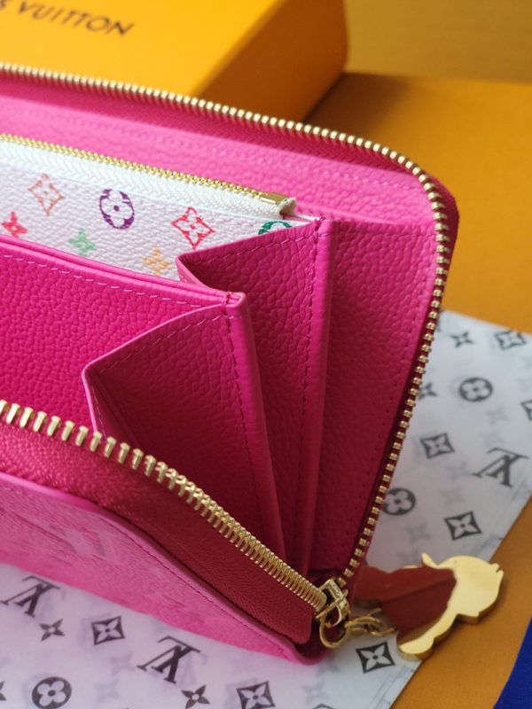 LOUIS VUITTON ヴィトン×村上隆 LV×TM ジッピーウォレット M13618 カワイイピンク 超N品 - 画像 (2)