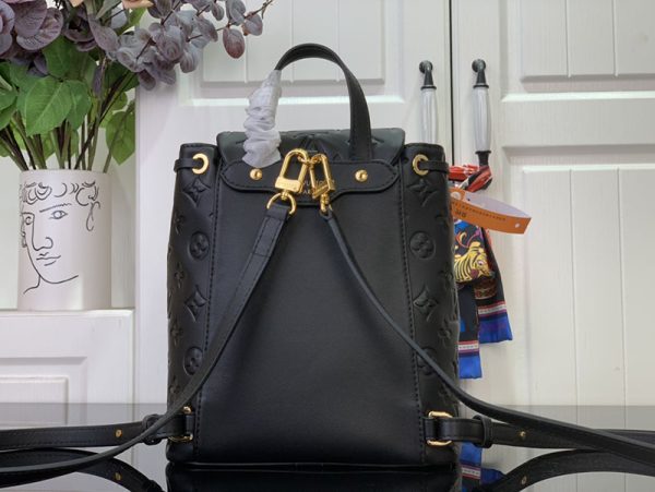 LOUIS VUITTON クッサン バックパックPM M13357 ラムレザー ブラック ゴールド金具 超N品 - 画像 (8)