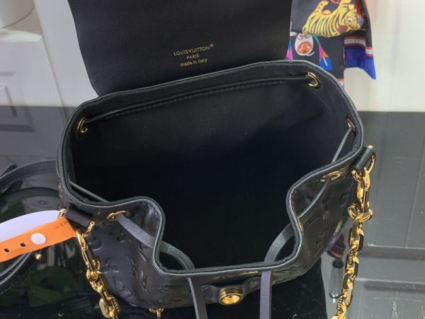 LOUIS VUITTON クッサン バックパックPM M13357 ラムレザー ブラック ゴールド金具 超N品 - 画像 (4)