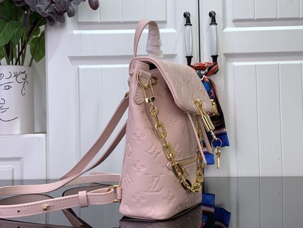 LOUIS VUITTON クッサン バックパック ミニ M13389 RFID モノグラム ラムレザー ジャスマン ピンク ゴールド金具 超N品 - 画像 (9)