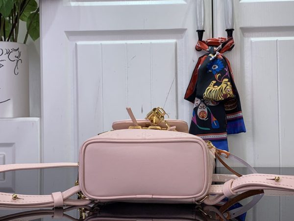 LOUIS VUITTON クッサン バックパック ミニ M13389 RFID モノグラム ラムレザー ジャスマン ピンク ゴールド金具 超N品 - 画像 (7)