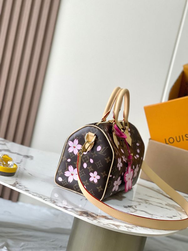 逸品 ルイヴィトン M14174 LV × 村上隆 チェリーブロッサム モノグラム スピーディ バンドリエール25 Louis Vuitton - 画像 (9)