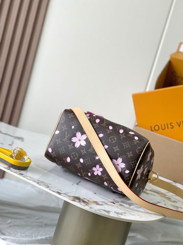 逸品 ルイヴィトン M14174 LV × 村上隆 チェリーブロッサム モノグラム スピーディ バンドリエール25 Louis Vuitton - 画像 (7)
