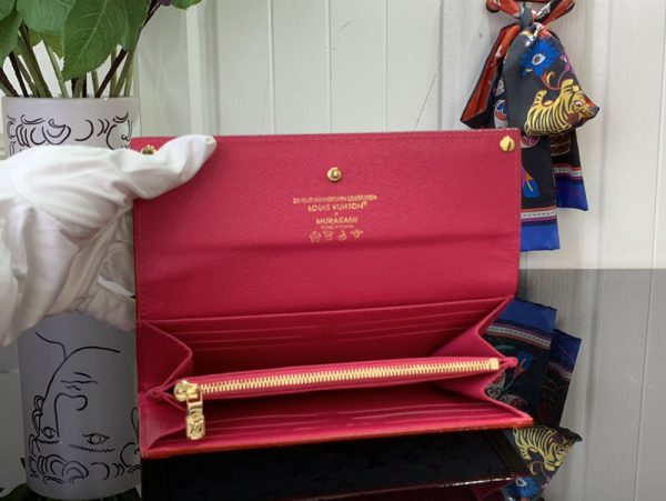 LOUIS VUITTON ルイヴィトン x 村上隆 ポルトフォイユ・サラ NM モノグラム マルチカラー M13397 超N品 - 画像 (2)