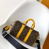 LOUIS VUITTON キーポル　バンドリエール 25cm M12733 ボストンバッグ サフラン イエロー 超N品 - 画像 (8)