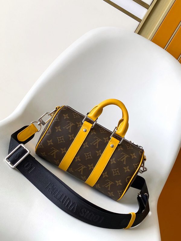 LOUIS VUITTON キーポル　バンドリエール 25cm M12733 ボストンバッグ サフラン イエロー 超N品 - 画像 (8)