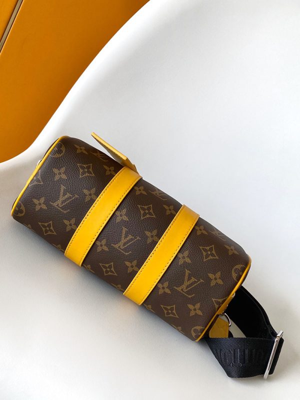 LOUIS VUITTON キーポル　バンドリエール 25cm M12733 ボストンバッグ サフラン イエロー 超N品 - 画像 (7)