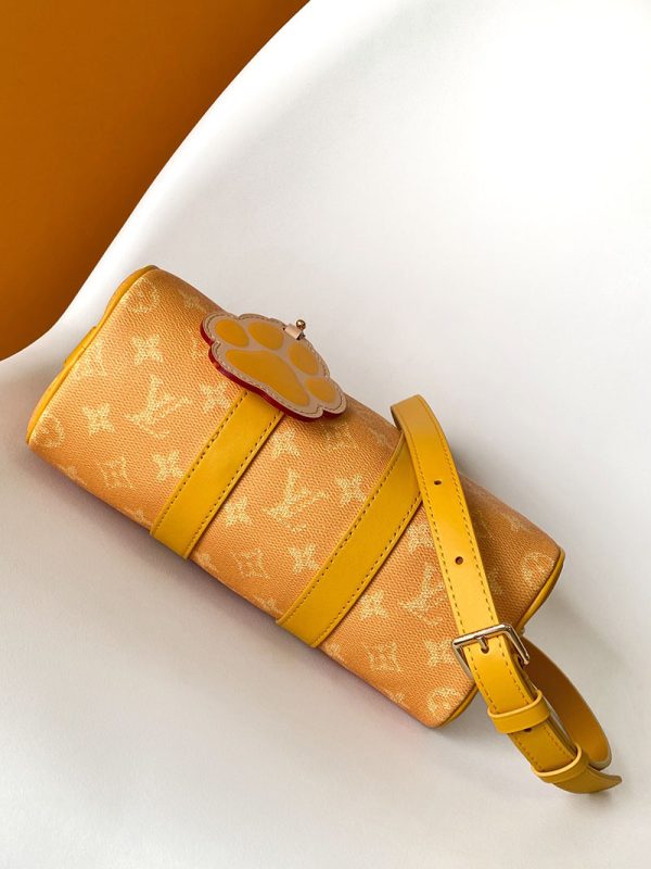 LOUIS VUITTON キーポル バンドリエール25 M13166 ショルダーバッグ メンズ ジョーヌマット イエロー 2WAY レディース 超N品 - 画像 (7)