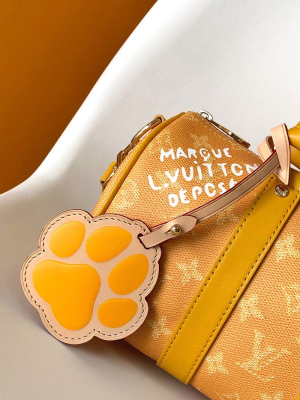 LOUIS VUITTON キーポル バンドリエール25 M13166 ショルダーバッグ メンズ ジョーヌマット イエロー 2WAY レディース 超N品 - 画像 (6)
