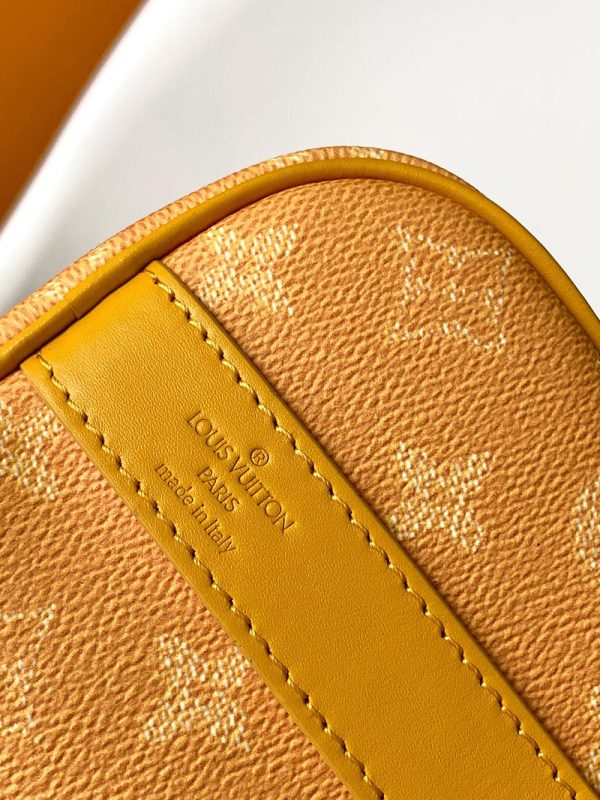LOUIS VUITTON キーポル バンドリエール25 M13166 ショルダーバッグ メンズ ジョーヌマット イエロー 2WAY レディース 超N品 - 画像 (4)