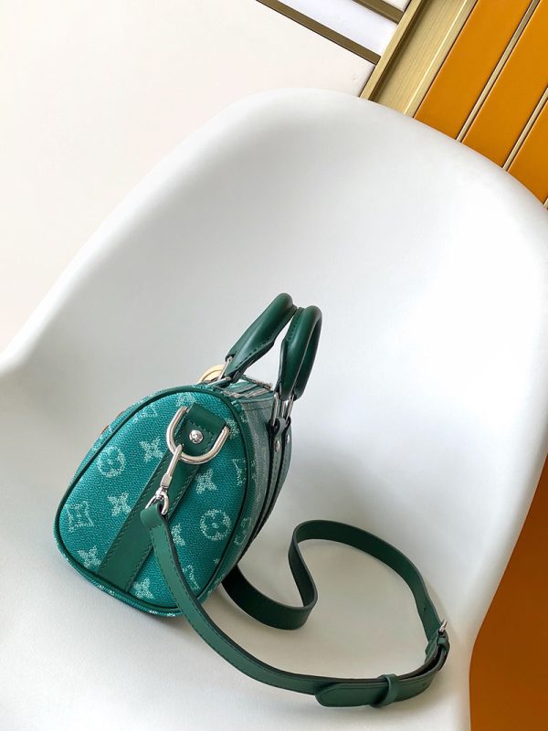 LOUIS VUITTON キーポルバンドリエール25 M12684 グリーン モノグラムヘリテージ ユニセックス ボストンバッグ 超N品 - 画像 (9)