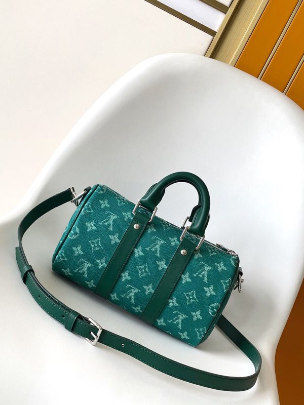 LOUIS VUITTON キーポルバンドリエール25 M12684 グリーン モノグラムヘリテージ ユニセックス ボストンバッグ 超N品 - 画像 (8)