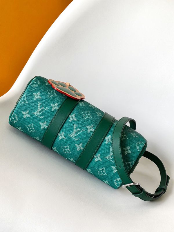 LOUIS VUITTON キーポルバンドリエール25 M12684 グリーン モノグラムヘリテージ ユニセックス ボストンバッグ 超N品 - 画像 (7)