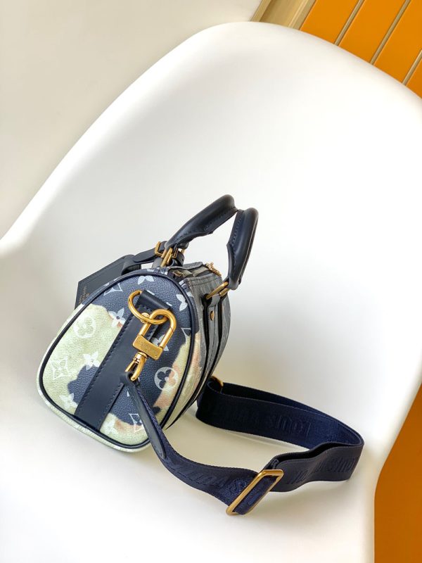 LOUIS VUITTON キーポル バンドリエール25 モノグラムインクブルー ハンドバッグ メンズ M46804 超N品 - 画像 (9)