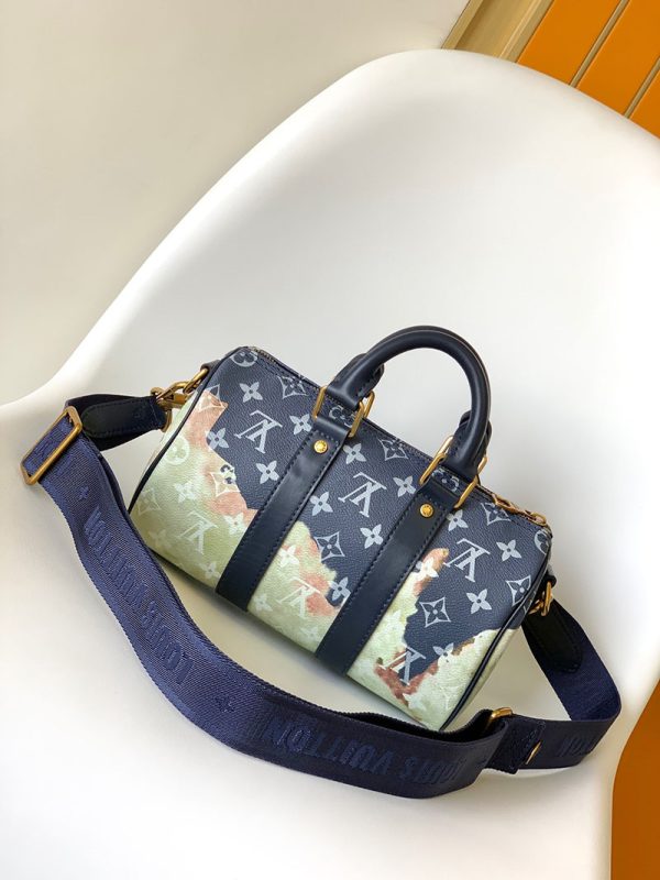 LOUIS VUITTON キーポル バンドリエール25 モノグラムインクブルー ハンドバッグ メンズ M46804 超N品 - 画像 (8)