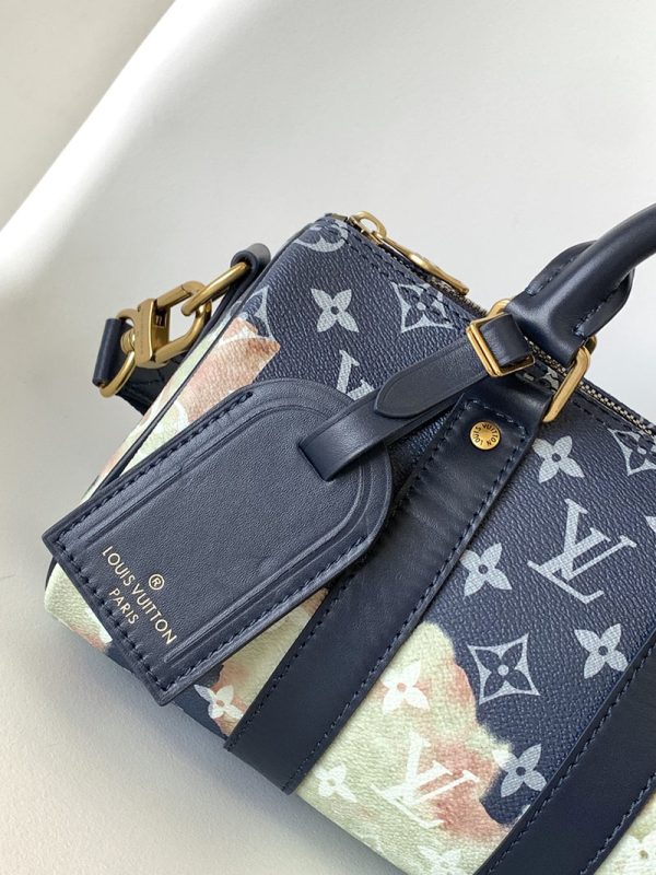 LOUIS VUITTON キーポル バンドリエール25 モノグラムインクブルー ハンドバッグ メンズ M46804 超N品 - 画像 (6)