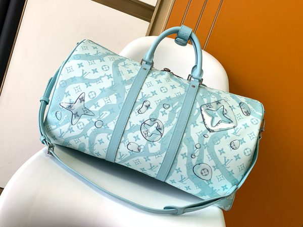 LOUIS VUITTON モノグラム アクアガーデン キーポル バンドリエール50 M22570 メンズ 2WAYバッグ 超N品 - 画像 (8)