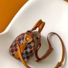 LOUIS VUITTON N00148 キーポル・バンドリエール 25 ダミエ・エベヌ 斜め掛けショルダーバッグ 超N品 - 画像 (9)