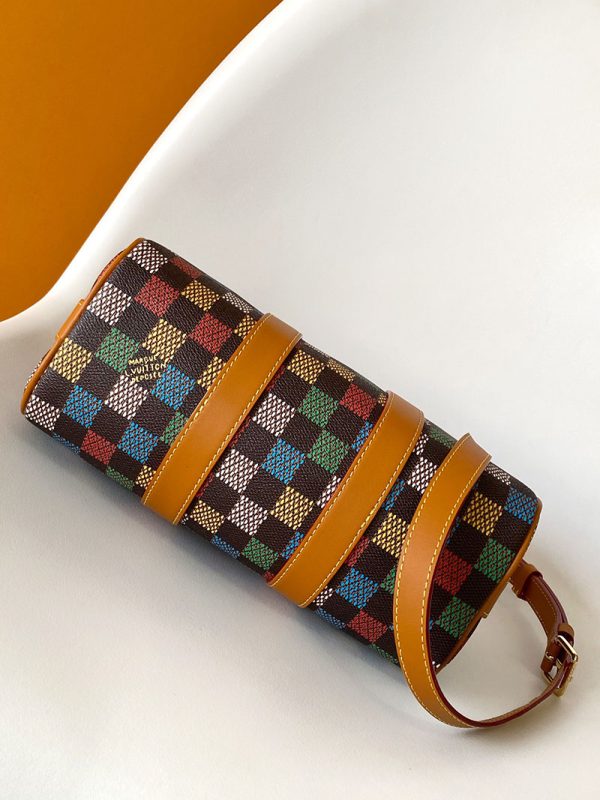 LOUIS VUITTON N00148 キーポル・バンドリエール 25 ダミエ・エベヌ 斜め掛けショルダーバッグ 超N品 - 画像 (8)