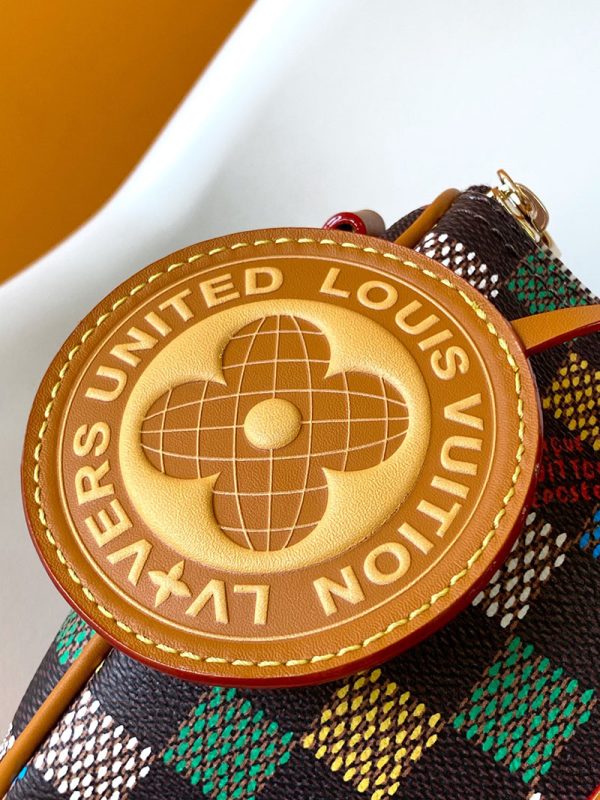 LOUIS VUITTON N00148 キーポル・バンドリエール 25 ダミエ・エベヌ 斜め掛けショルダーバッグ 超N品 - 画像 (7)