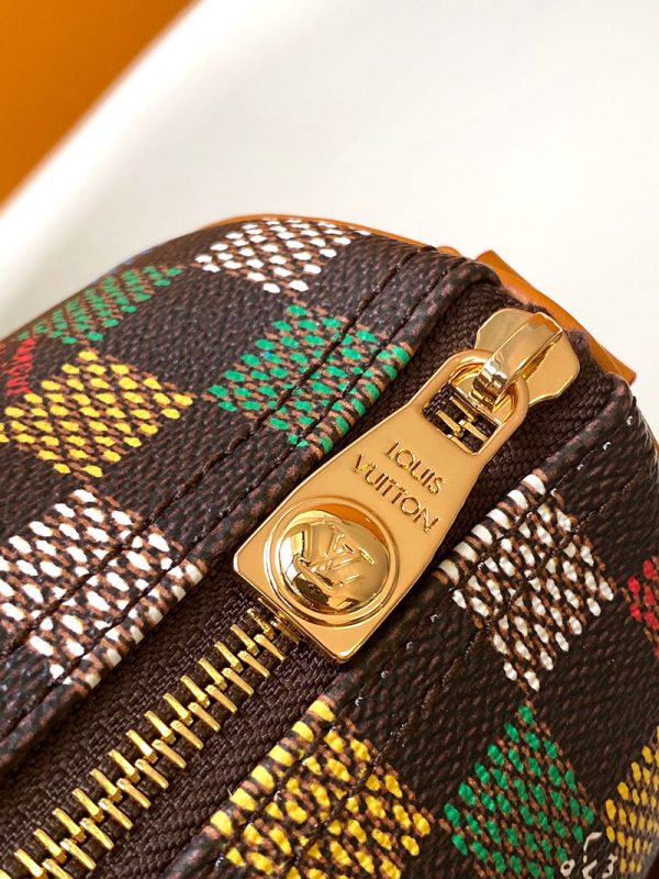 LOUIS VUITTON N00148 キーポル・バンドリエール 25 ダミエ・エベヌ 斜め掛けショルダーバッグ 超N品 - 画像 (6)