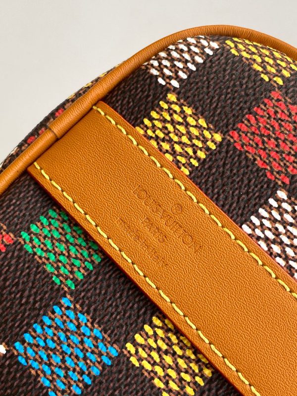 LOUIS VUITTON N00148 キーポル・バンドリエール 25 ダミエ・エベヌ 斜め掛けショルダーバッグ 超N品 - 画像 (5)