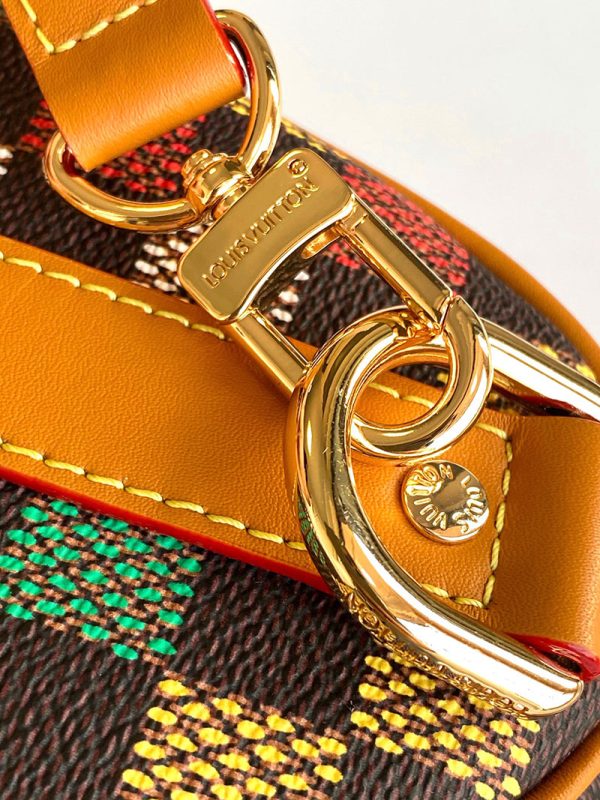 LOUIS VUITTON N00148 キーポル・バンドリエール 25 ダミエ・エベヌ 斜め掛けショルダーバッグ 超N品 - 画像 (4)