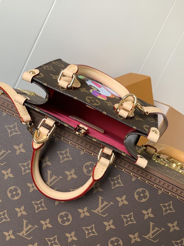 LOUIS VUITTON ショルダーバッグ M13668 LV×TM オンザゴー BB ルイ・ヴィトン×村上隆 ブラウン 超N品 - 画像 (6)