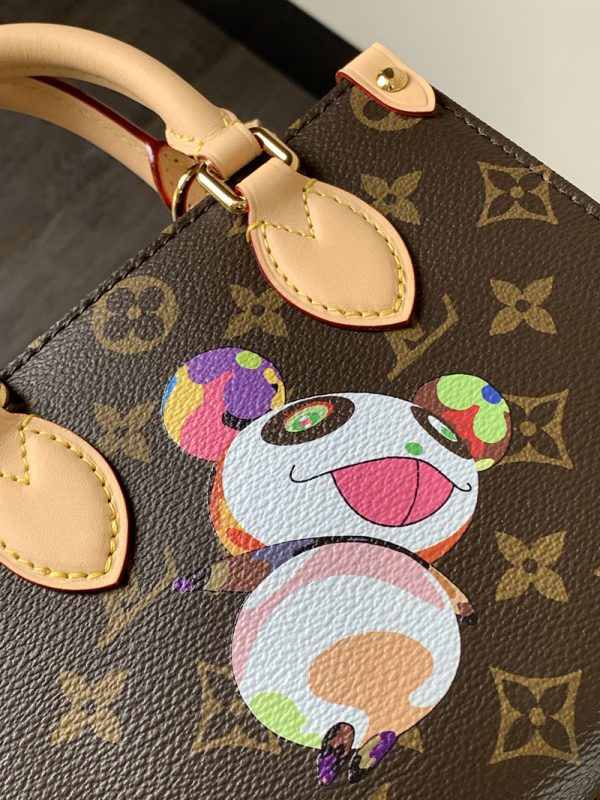 LOUIS VUITTON ショルダーバッグ M13668 LV×TM オンザゴー BB ルイ・ヴィトン×村上隆 ブラウン 超N品 - 画像 (3)