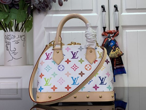 LOUIS VUITTON モノグラムマルチ LV×TM アルマBB M13078 村上隆 ショルダー 2way バッグ レディース 超N品 - 画像 (8)