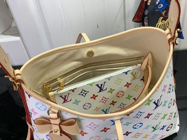 LOUIS VUITTON M13661 ルイ･ヴィトン×村上隆 LV×TM キャリーオールNM PM ショルダーバッグ 超N品 - 画像 (2)
