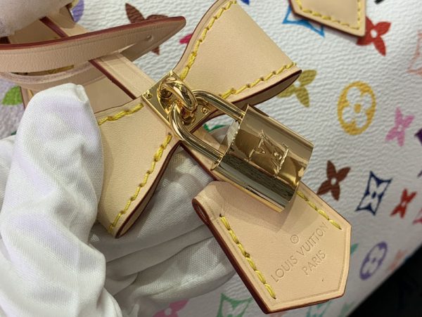 LOUIS VUITTON LV × TM スピーディ・バンドリエール 25 M13085 ハンドバッグ 白 ホワイト 超N品 - 画像 (2)